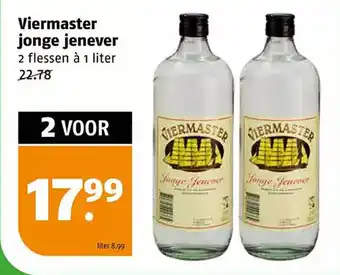 Poiesz Viermaster jonge jenever aanbieding