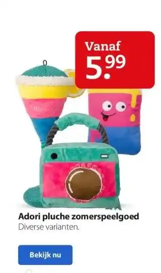 Boerenbond Adori pluche zomerspeelgoed aanbieding