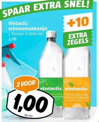 Poiesz Vintastic schoonmaakazijn aanbieding