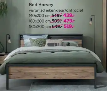 Leen Bakker Bed harvey 140x200CM aanbieding