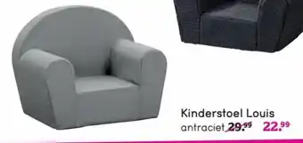 Leen Bakker Kinderstoel louis antraciet aanbieding