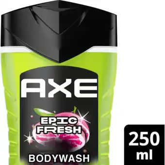 Jumbo Axe 3-in-1 douchegel epic fresh 250ml aanbieding