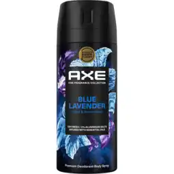 Jumbo Axe fine fragrance collection premium deodorant bodyspray blue lavender 150ml aanbieding