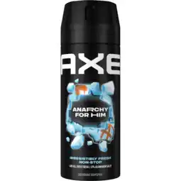 Jumbo Axe deodorant bodyspray anarchy for him 150ml aanbieding