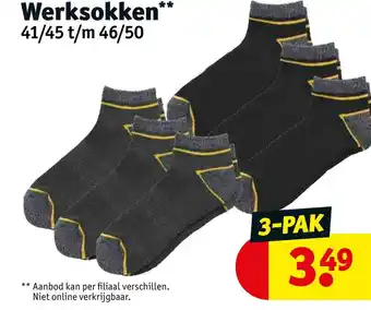 Kruidvat Werksokken** 41/45 t/m 46/50 aanbieding