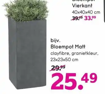 Leen Bakker Bloempot matt aanbieding