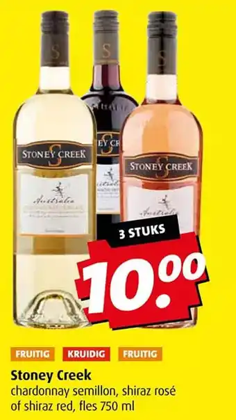 Boni Stoney creek chardonnay semillon, shiraz rosé aanbieding