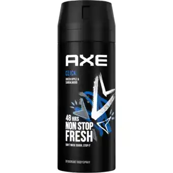 Jumbo Axe deodorant bodyspray click 150ml aanbieding