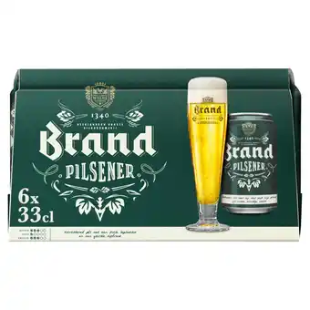 Jumbo Brand pilsener bier blik 6 x 33cl aanbieding