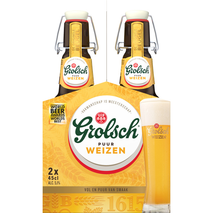 Jumbo Grolsch - weizen speciaalbier - fles -  2 x 450ml aanbieding