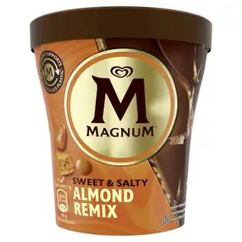 Jumbo Magnum ijs sweet & salty almond remix pint - 440ml aanbieding