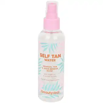 Action The beauty dept. self tan water aanbieding