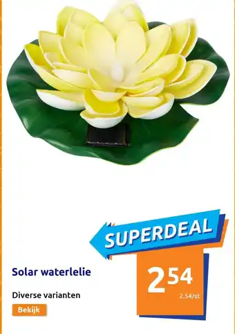 Action Solar waterlelie aanbieding