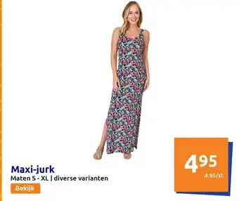 Action Maxi jurk S-XL aanbieding