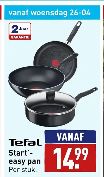 ALDI Tefal start'- easy pan aanbieding