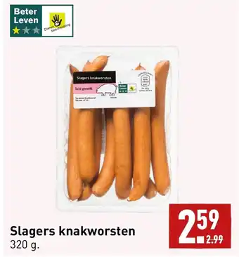 ALDI Slagers knakworsten 320G aanbieding