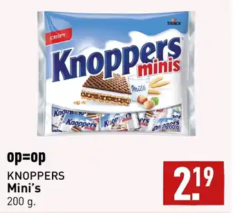 ALDI Knoppers mini's 200G aanbieding