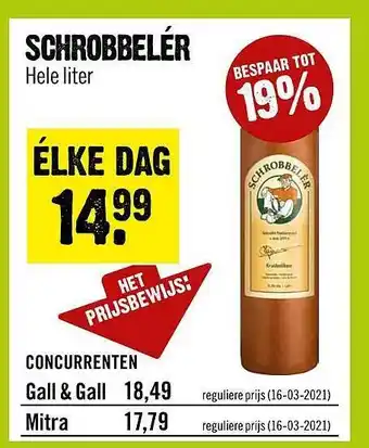 Dirck 3 Schrobbelér aanbieding