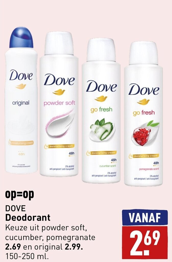 Dove deodorant powder soft aanbieding bij ALDI