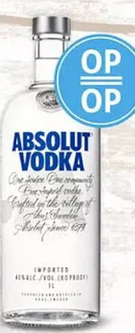 Hoogvliet Absolut vodka aanbieding
