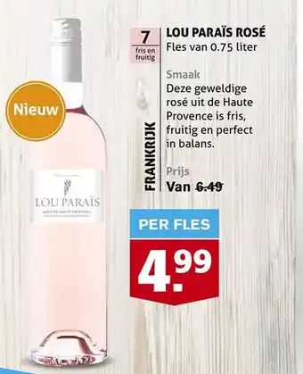 Hoogvliet Lou paraïs rosé aanbieding