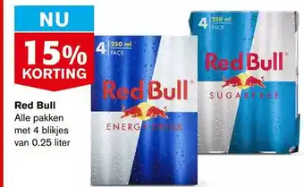 Hoogvliet Red bull aanbieding