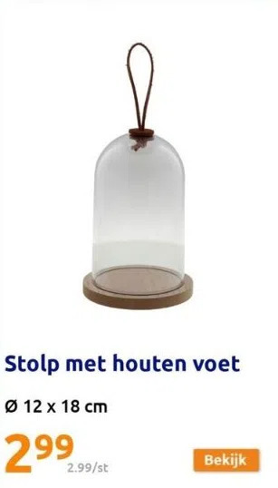 Action Stolp met houten voet aanbieding