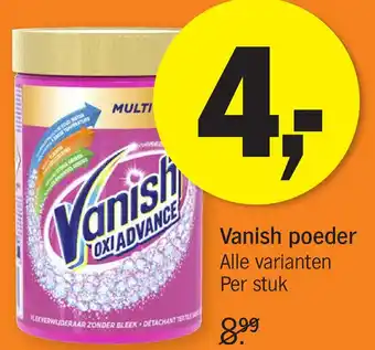 Albert Heijn Vanish poeder aanbieding