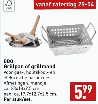 ALDI BBQ grillpan of grillmand aanbieding