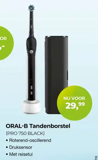 EP Beerepoot Oral-b tandenborstel (pro 750 black) aanbieding