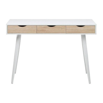 Leen Bakker Bureau montijo - wit/bruin - 77,1x110x50 cm aanbieding