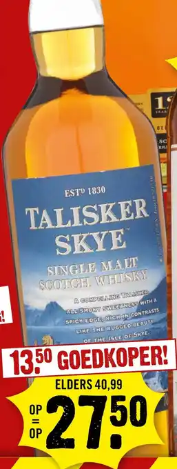 Dirck 3 Talisker skye aanbieding