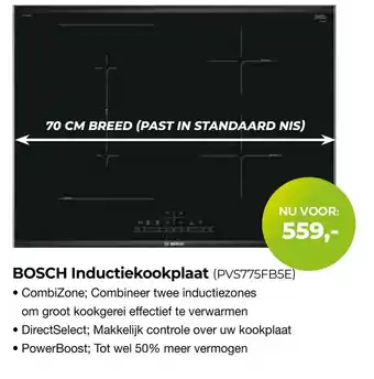 EP Beerepoot Bosch inductiekookplaat (pvs775fb5e) aanbieding