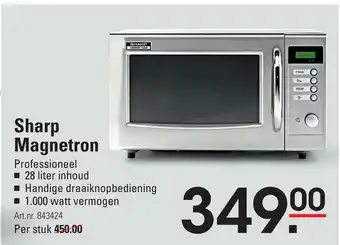 Sligro Sharp Magnetron aanbieding