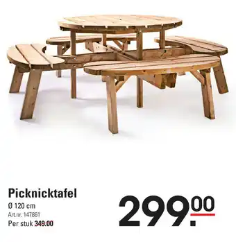 Sligro Picknicktafel 120cm aanbieding