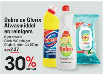 Sligro Dubro en Glorix Afwasmiddel en reinigers aanbieding