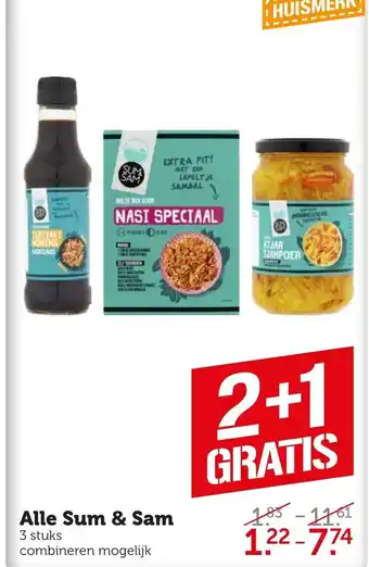 Coop Alle sum & sam aanbieding