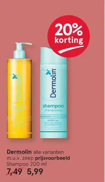 Etos Dermolin 20% Korting 200 ml aanbieding