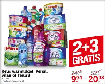 Coop Reus wasmiddel, persil, silan of fleuril aanbieding