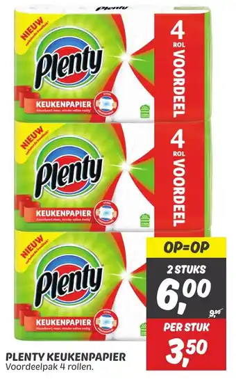 Dekamarkt Plenty keukenpapier aanbieding