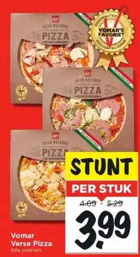 Vomar Voordeelmarkt Vomar verse pizza alle soorten aanbieding