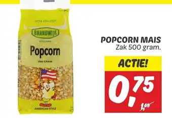 Dekamarkt Poopcorn mais 500 gram aanbieding