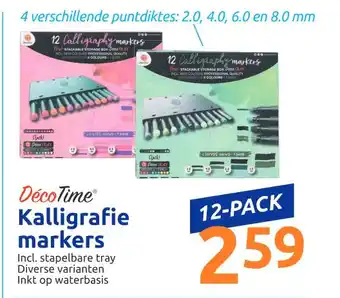 Action Kalligrafie markers aanbieding