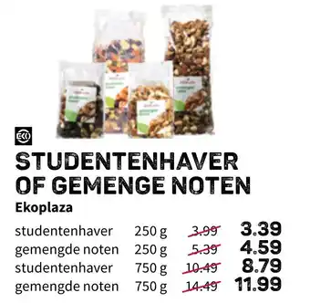 Ekoplaza Studentenhaver of gemenge noten aanbieding