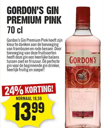 Dirck 3 Gordon's Gin premium pink aanbieding