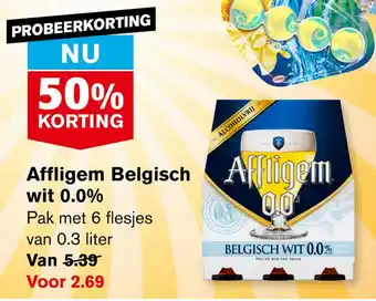 Hoogvliet Affligem Belgisch wit 0.0% aanbieding