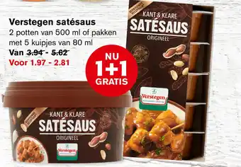 Hoogvliet Verstegen satésaus aanbieding
