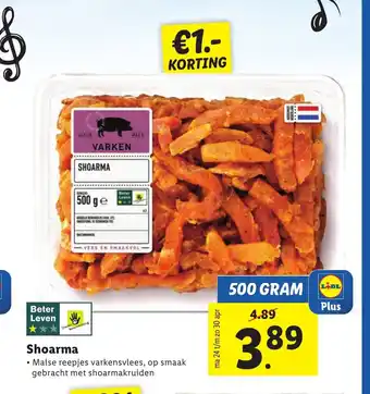 Lidl Shoarma 500 gram aanbieding