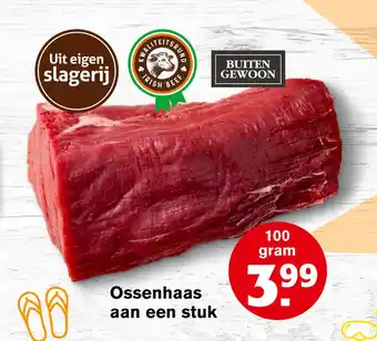 Hoogvliet Ossenhaas aan een stuk aanbieding