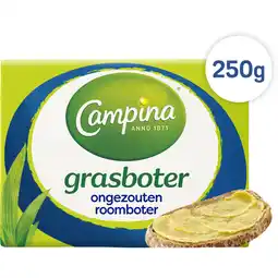 Albert Heijn Campina botergoud ongezouten grasboter aanbieding